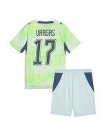 Švýcarsko Ruben Vargas #17 Venkovní dres pro děti MS 2026 Krátký Rukáv (+ trenýrky)